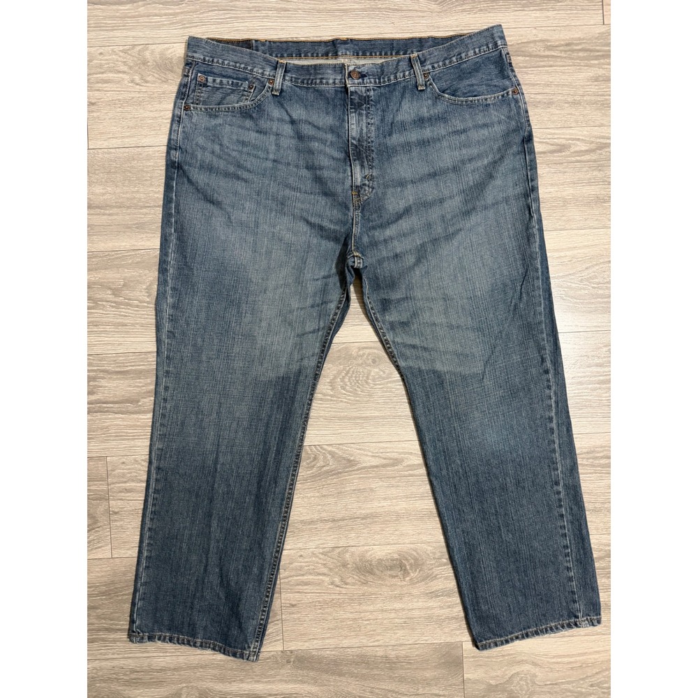 Levis 559 Mens Relaxed Straight Leg Jeans W46 L30 Medium Wash Blue Denim